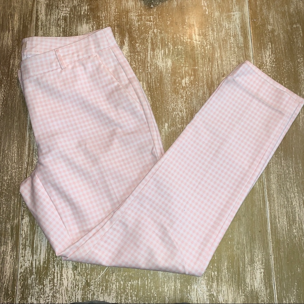 Michael Kors Pink Plaid Dress Pants Size 8